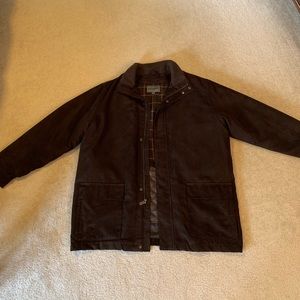 Men’s suede jacket with removable liner